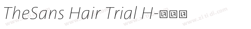 TheSans Hair Trial H字体转换